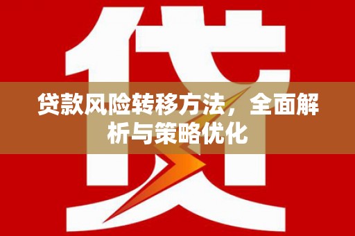 凌海贷款风险转移方法，全面解析与策略优化