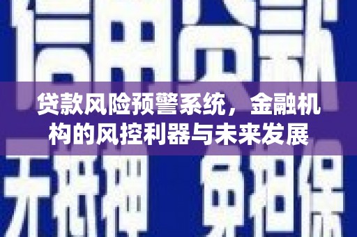 凌海贷款风险预警系统，金融机构的风控利器与未来发展