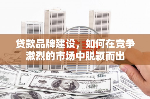 凌海贷款品牌建设，如何在竞争激烈的市场中脱颖而出