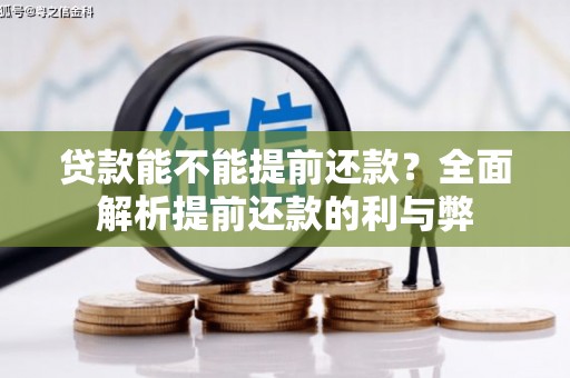 凌海贷款能不能提前还款？全面解析提前还款的利与弊