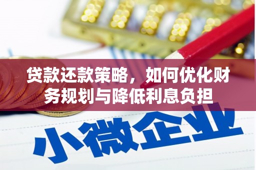 凌海贷款还款策略，如何优化财务规划与降低利息负担