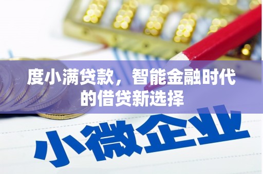 凌海度小满贷款，智能金融时代的借贷新选择