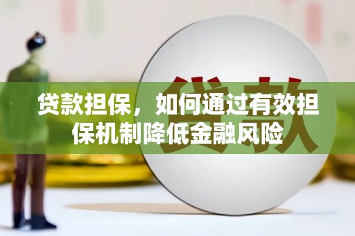 凌海贷款担保，如何通过有效担保机制降低金融风险