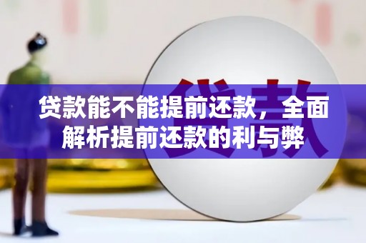 凌海贷款能不能提前还款，全面解析提前还款的利与弊