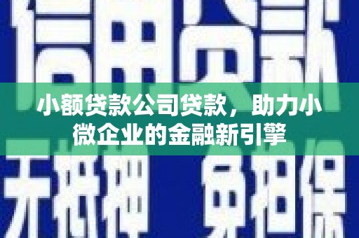 凌海小额贷款公司贷款，助力小微企业的金融新引擎