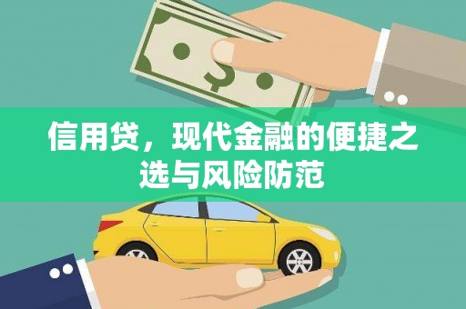 凌海信用贷，现代金融的便捷之选与风险防范