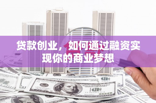凌海贷款创业，如何通过融资实现你的商业梦想