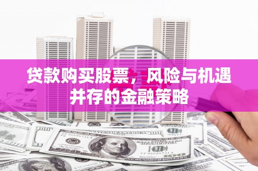 凌海贷款购买股票，风险与机遇并存的金融策略