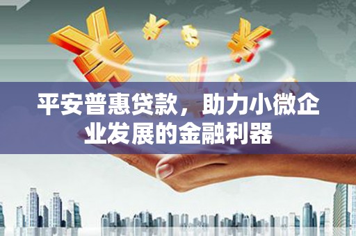 凌海平安普惠贷款，助力小微企业发展的金融利器