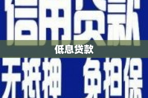 凌海低息贷款
