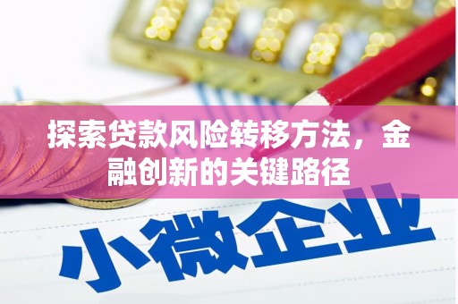 凌海探索贷款风险转移方法，金融创新的关键路径