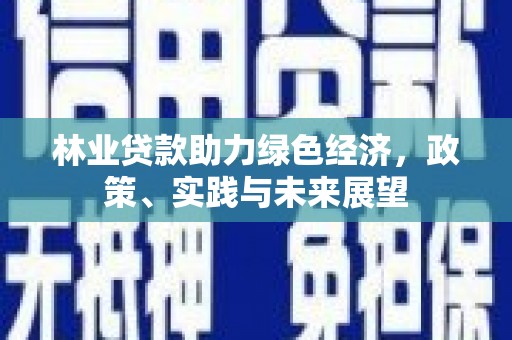 凌海林业贷款助力绿色经济，政策、实践与未来展望
